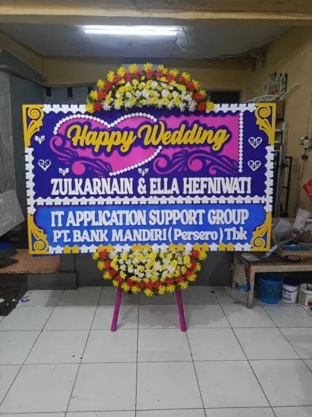 Papan Bunga Wedding Outdoor Serang